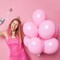 Pastel Pink Balloons Different Sizes 105pcs 5/10/12/18 Inch for Garland Arch, Pink Latex Balloon for Baby Shower, Gender Reveal Decorations